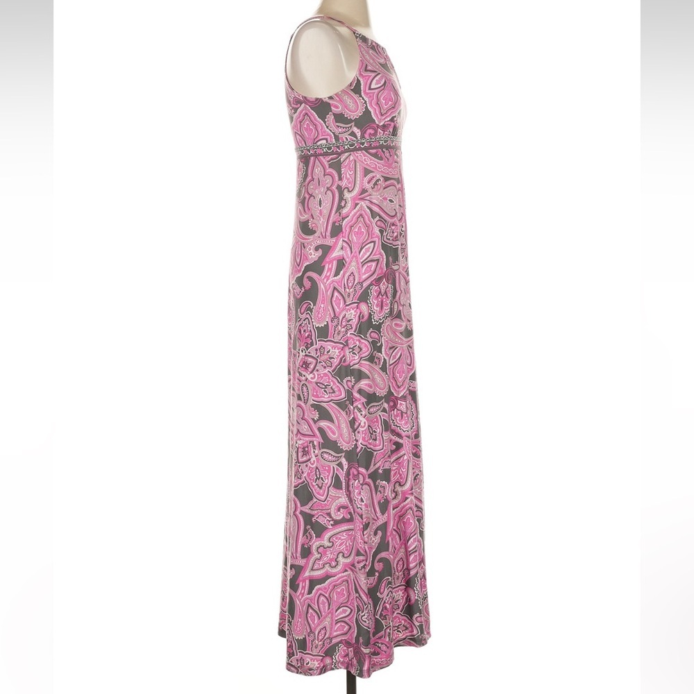 INC International Concepts Pink and Gray Patterned Maxi Dress - Picture 4 of 7